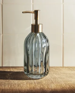 Raised Wavy Design Glass Dispenser