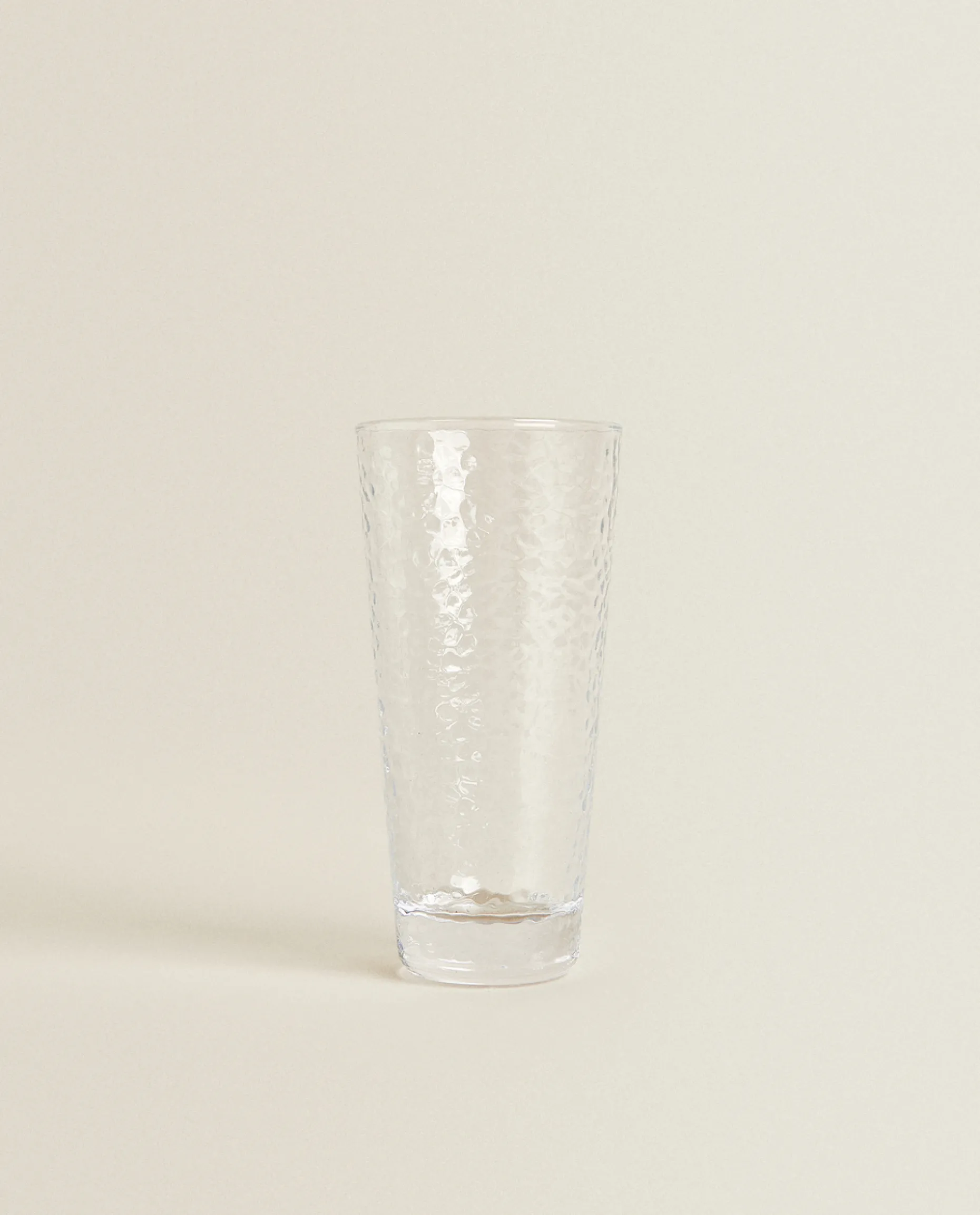 Raised-Design Glass Soft Drink Tumbler