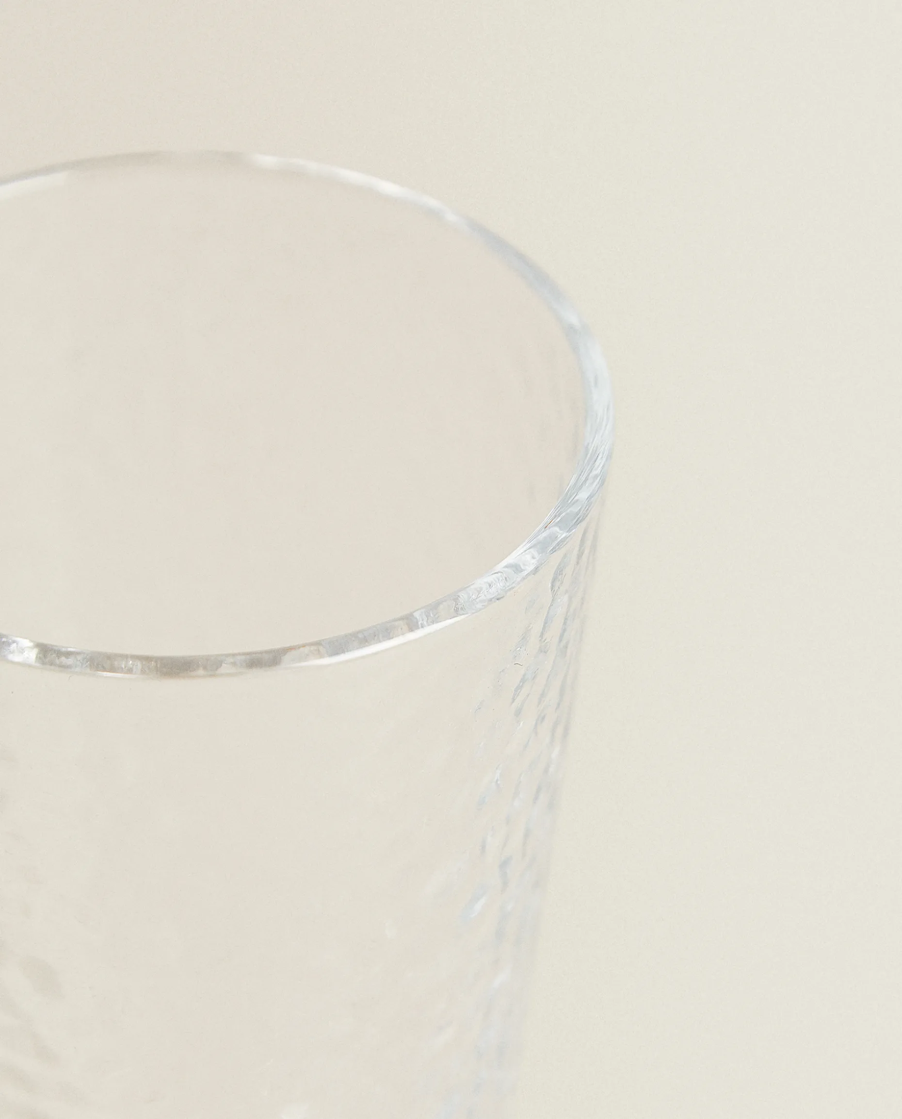 Raised-Design Glass Soft Drink Tumbler