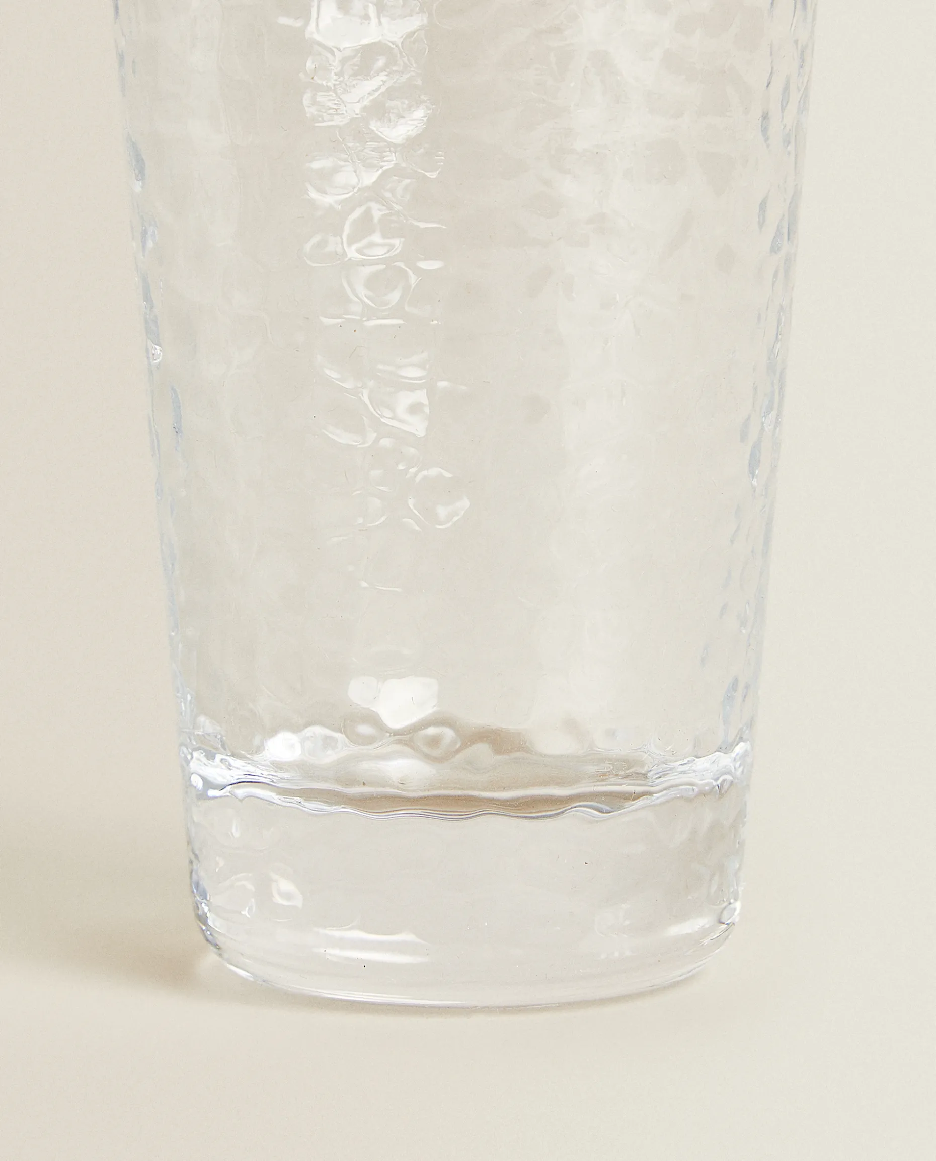Raised-Design Glass Soft Drink Tumbler