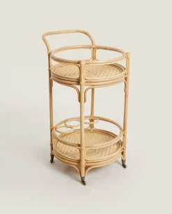 Rattan Trolley