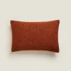 Rectangular Wool Throw Pillow Cover