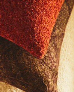 Rectangular Wool Throw Pillow Cover