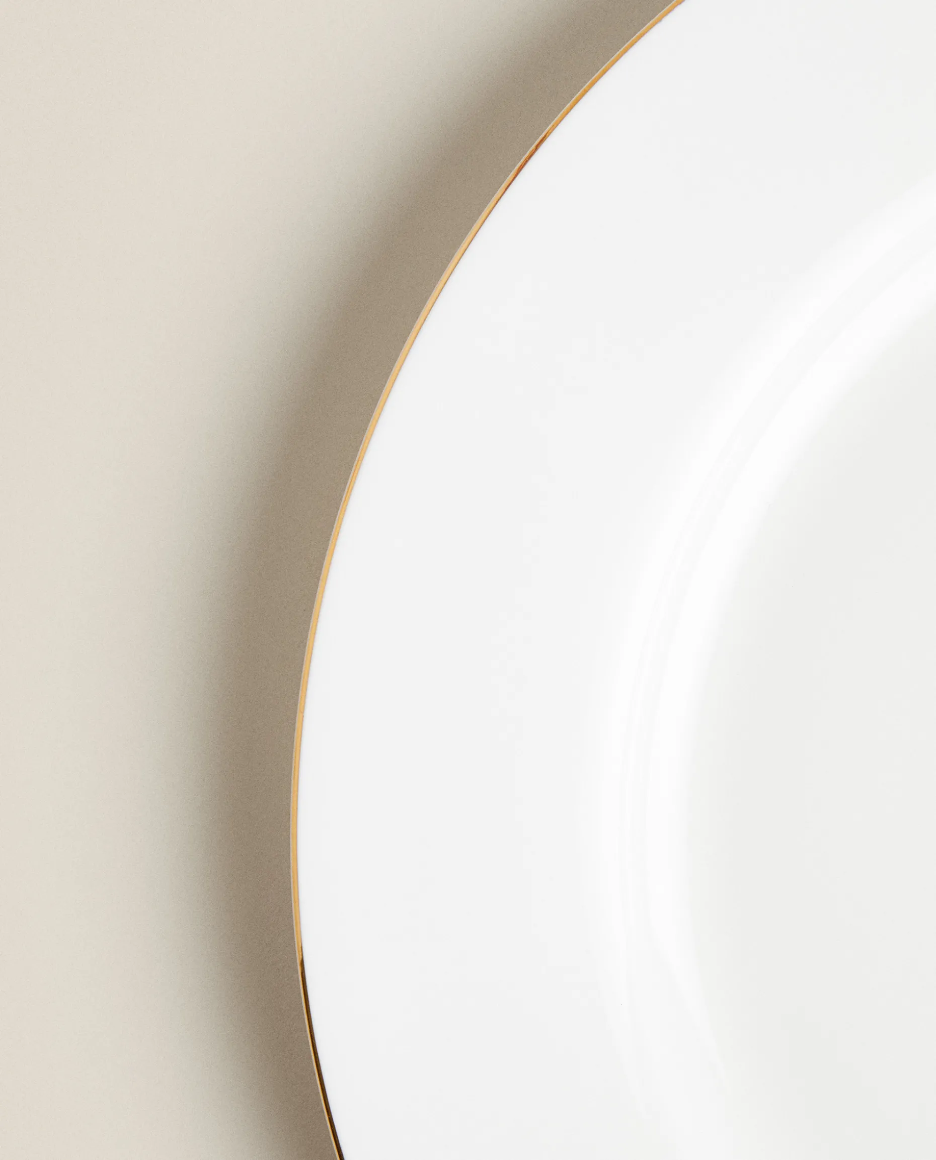 Rimmed Bone China Dinner Plate
