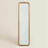 Round Full-Length Mirror With Frame