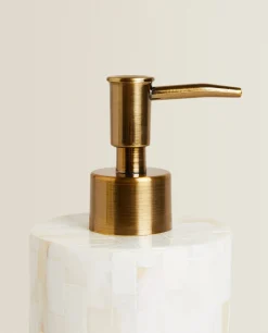 Round Mother-Of-Pearl Dispenser
