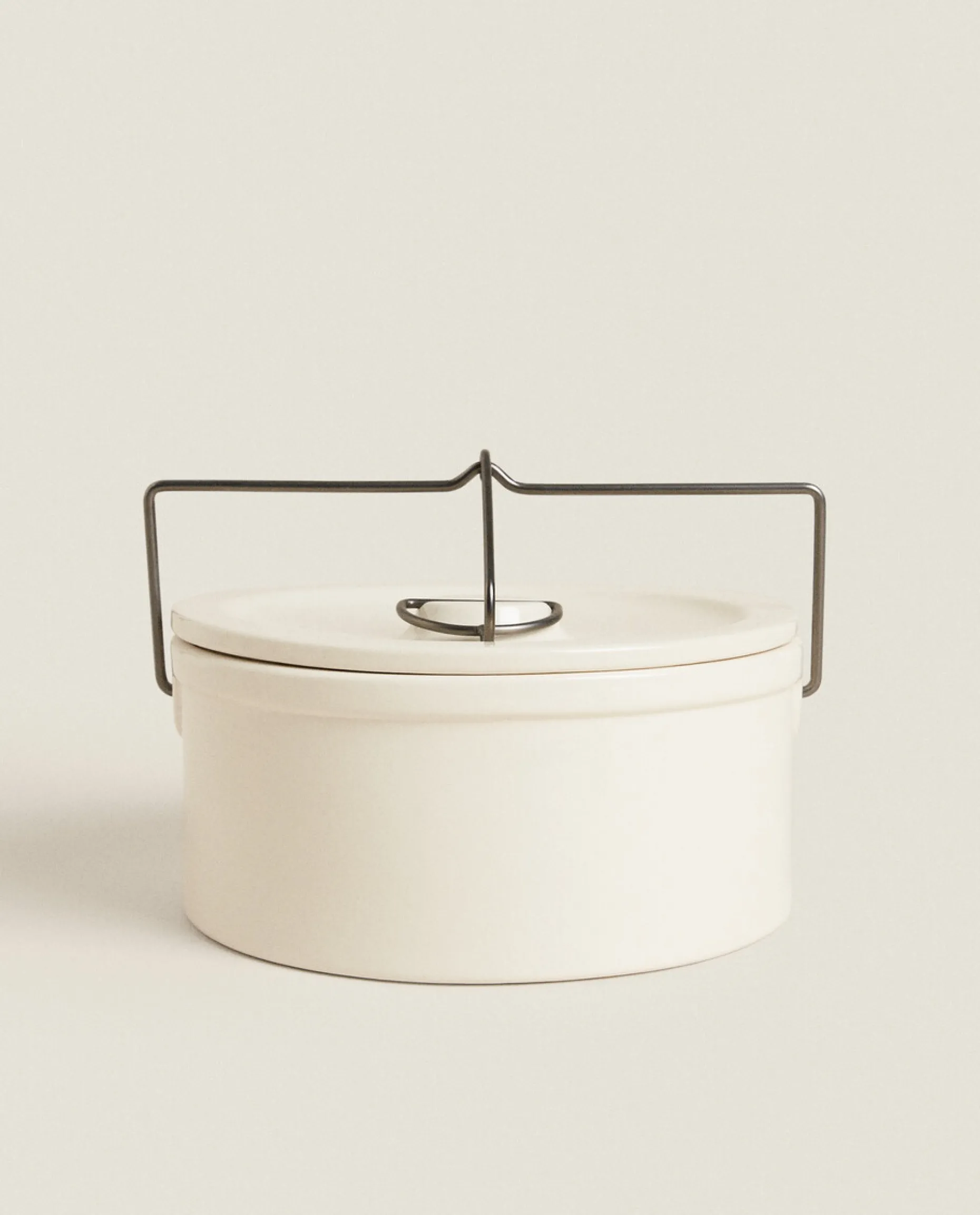 Round Stoneware Jar