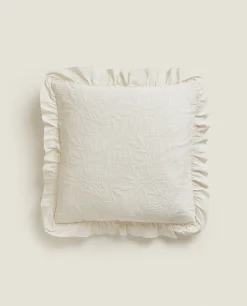 Ruffle Throw Pillow Cover