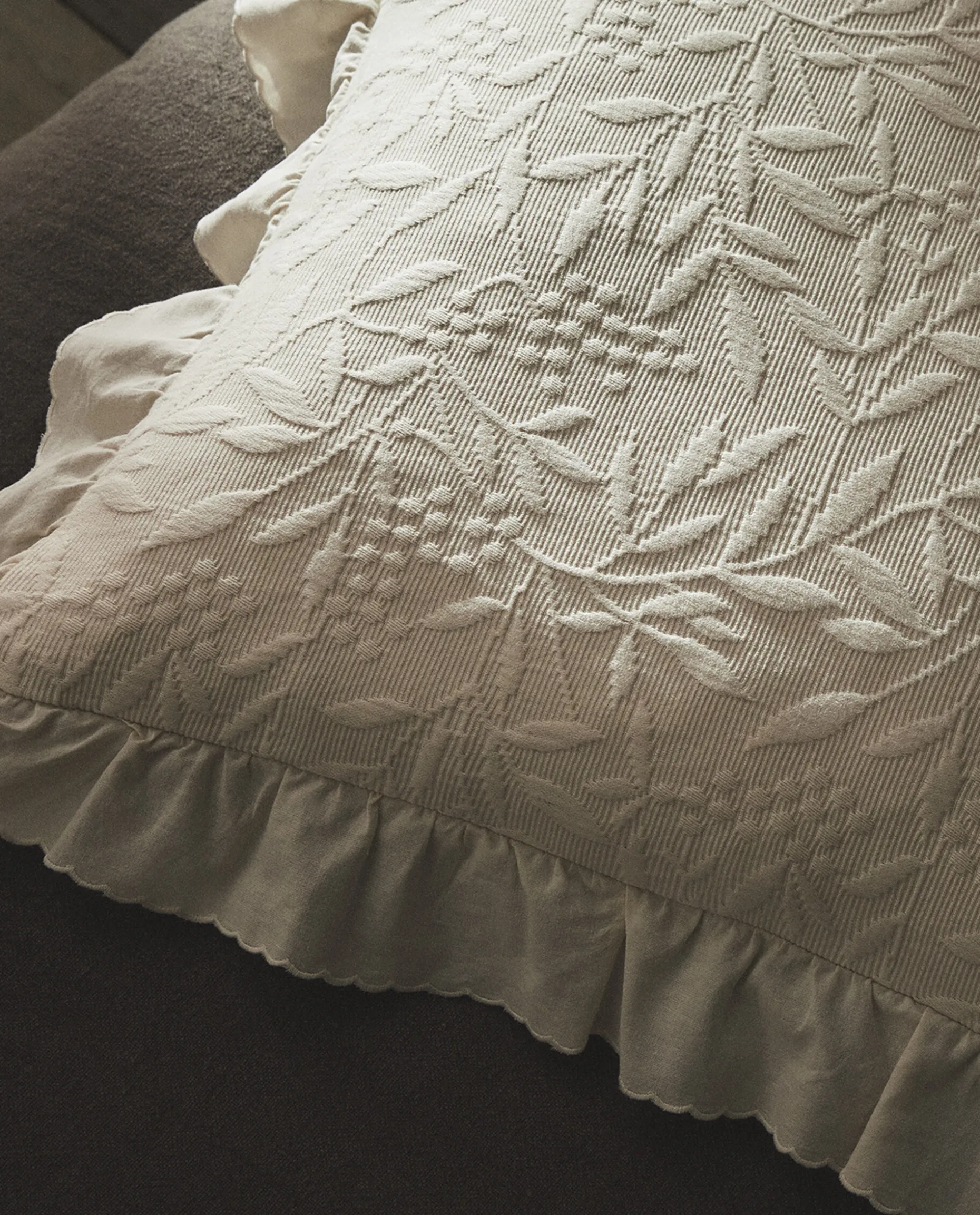 Ruffle Throw Pillow Cover