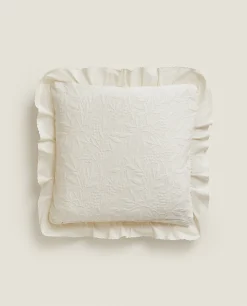 Ruffle Throw Pillow Cover