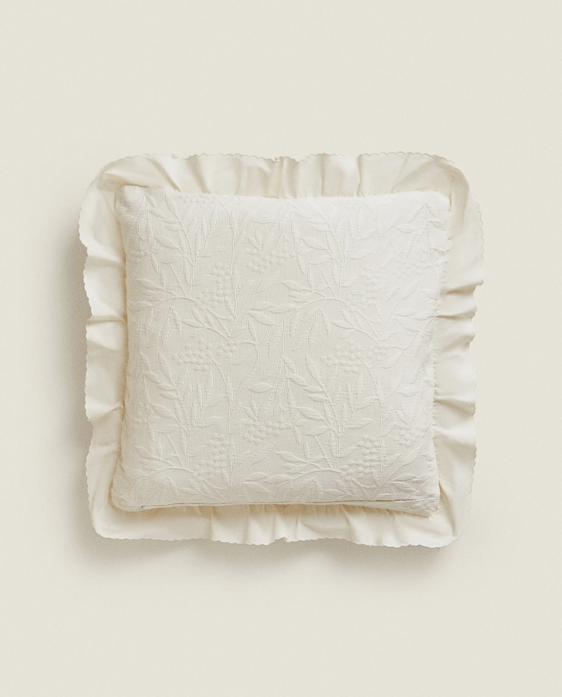 Ruffle Throw Pillow Cover