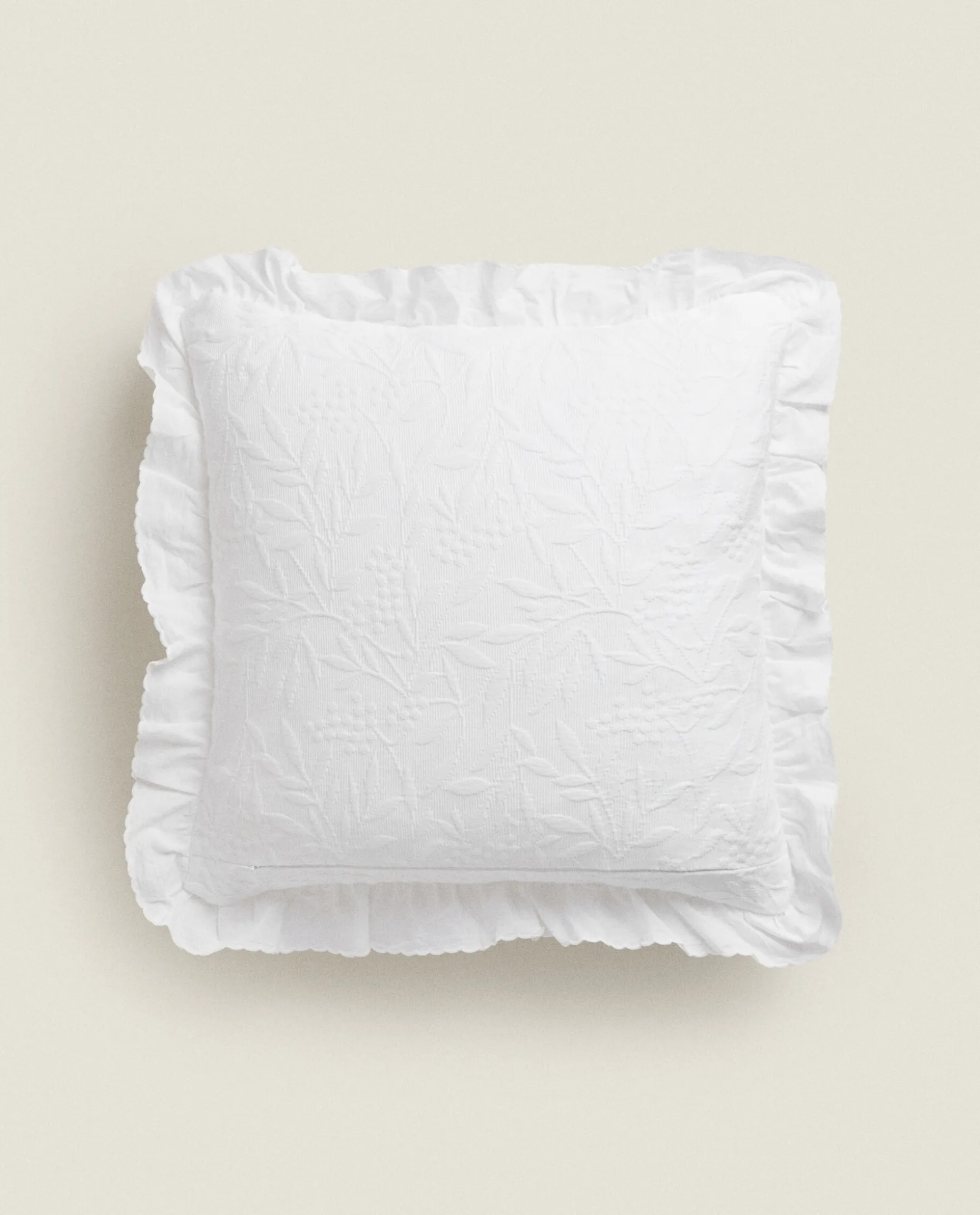 Ruffle Throw Pillow Cover