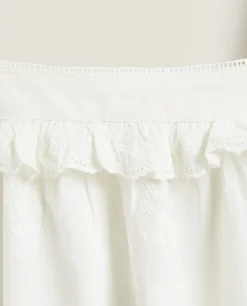Ruffled Cotton Nightgown