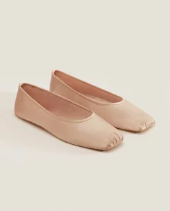 Sateen Ballet Flats