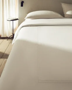 Sateen Flat Sheet With Double Hemstitching