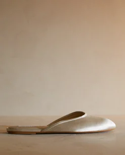 Sateen Slingback Slippers
