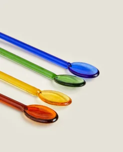 Set Of Plant Dessert Spoons