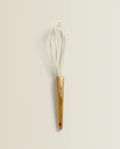 Silicone And Wood Whisk