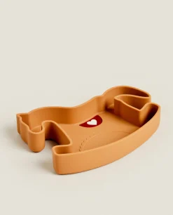 Silicone Christmas Horse Seesaw Plate