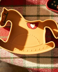Silicone Christmas Horse Seesaw Plate