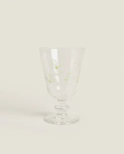 Silk Screen Wine Glass