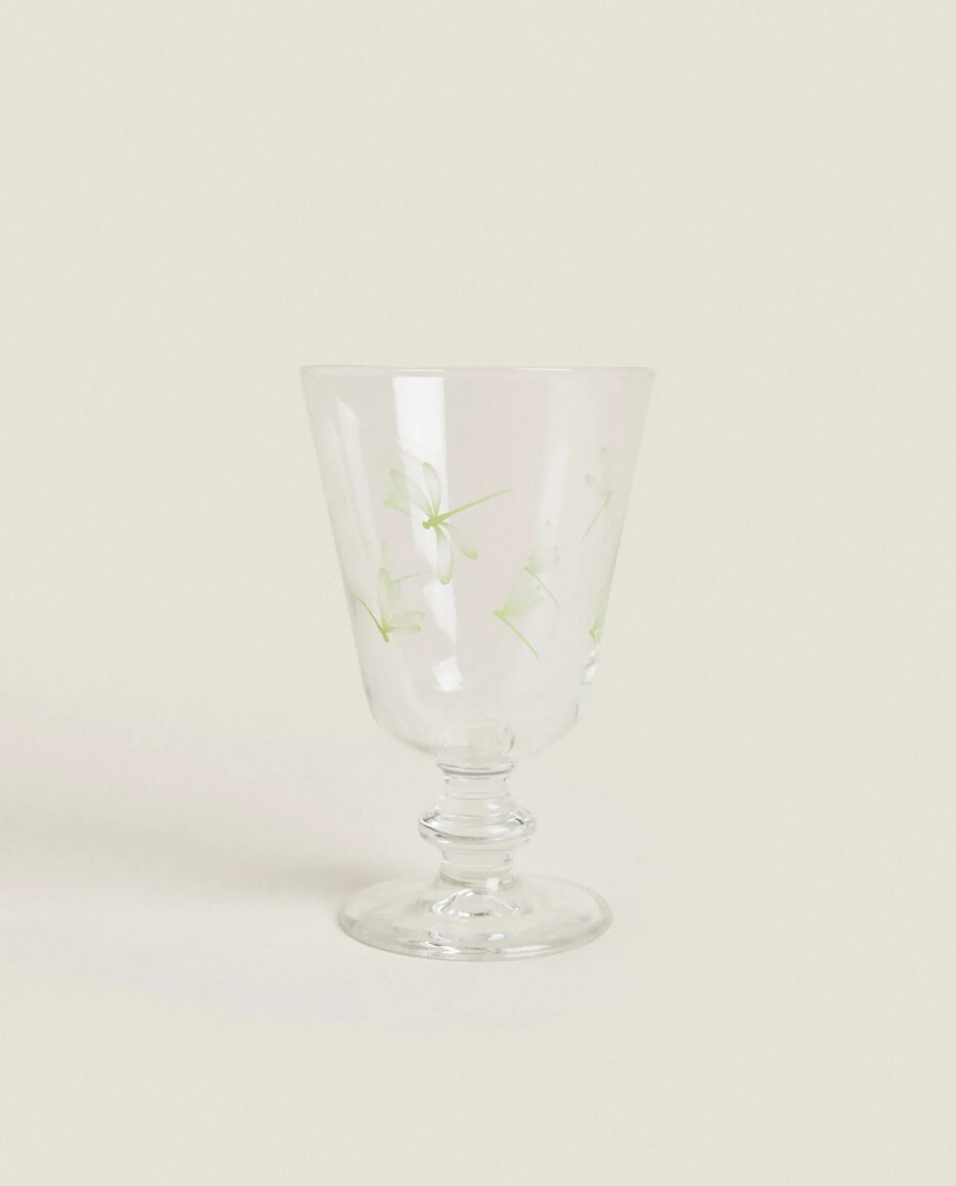 Silk Screen Wine Glass