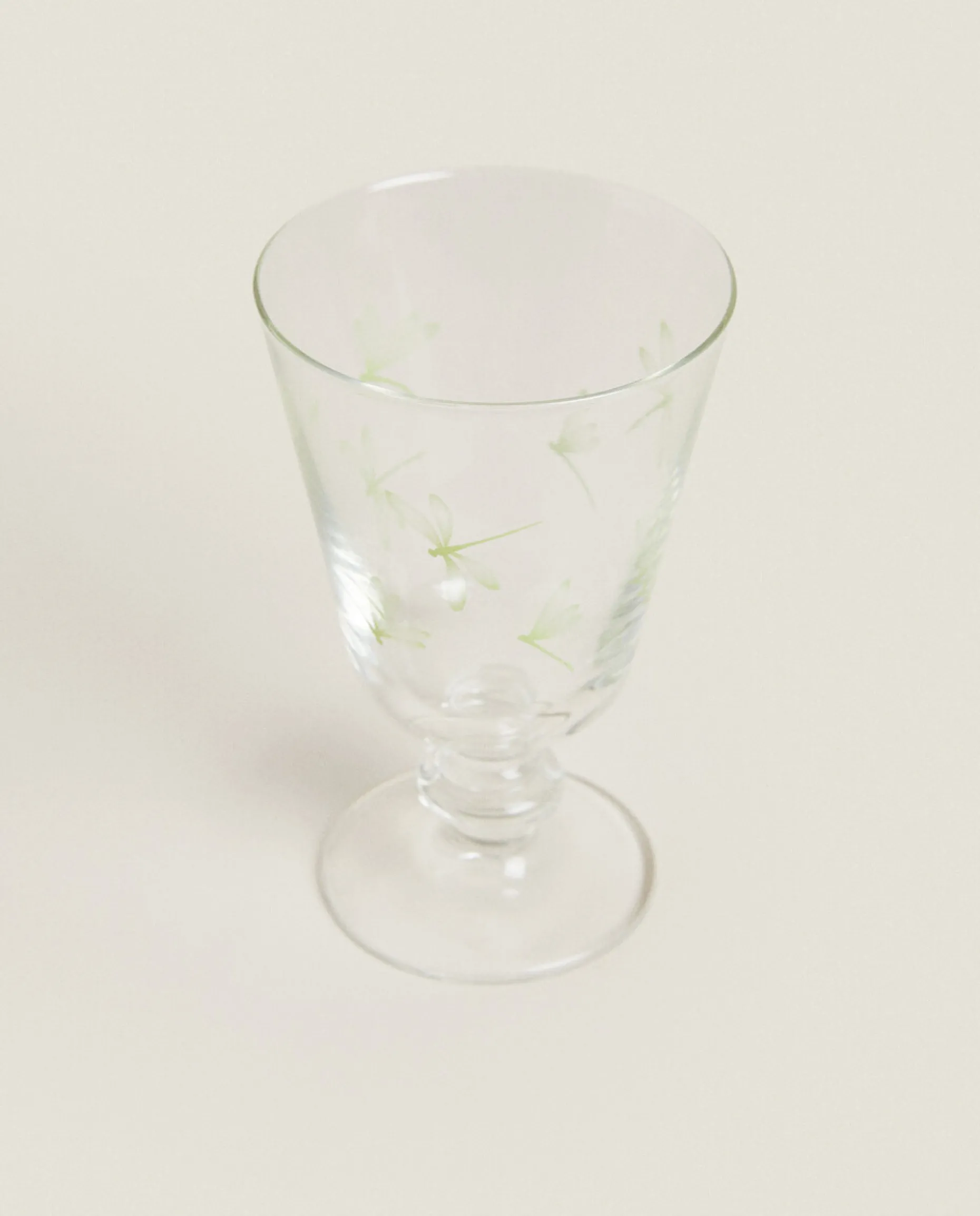 Silk Screen Wine Glass