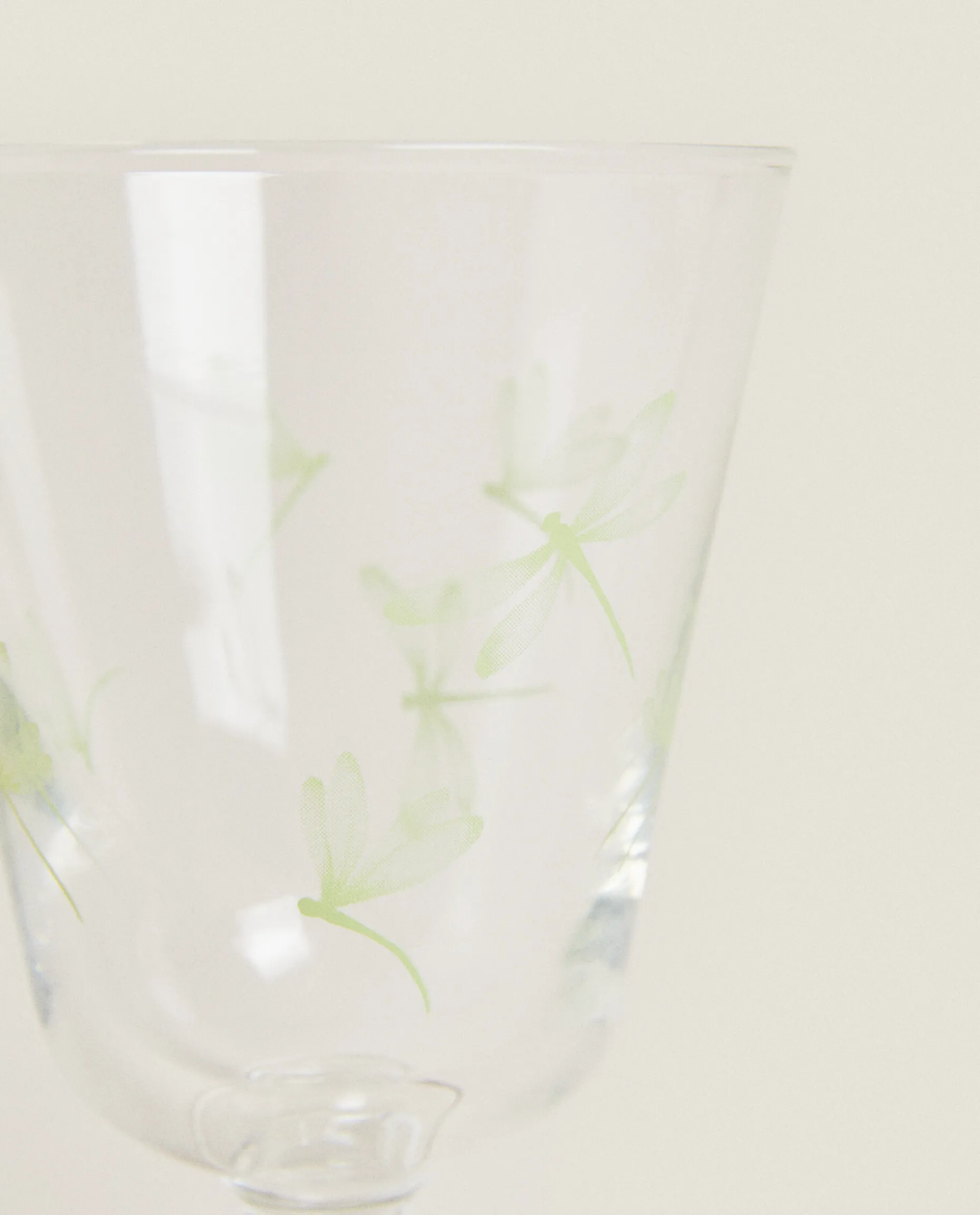 Silk Screen Wine Glass