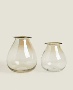 Smoky Glass Vase