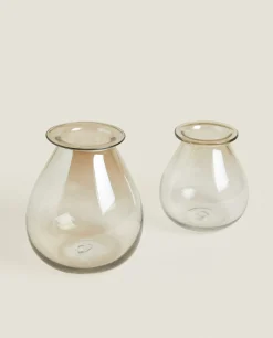 Smoky Glass Vase