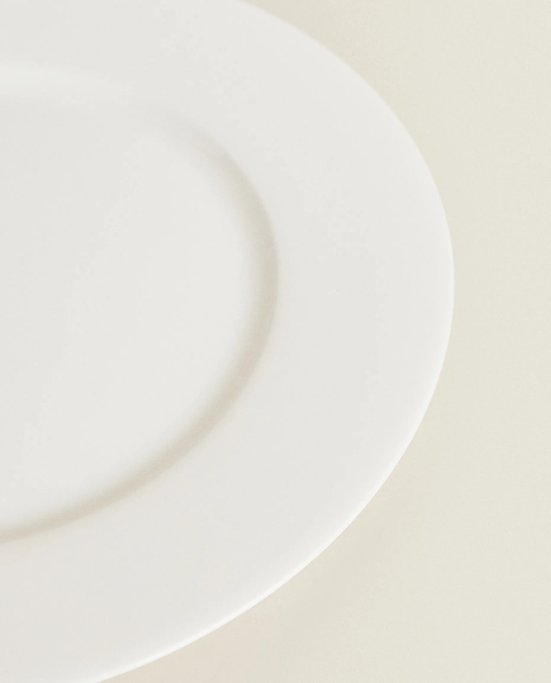 Solid Bone China Dinner Plate