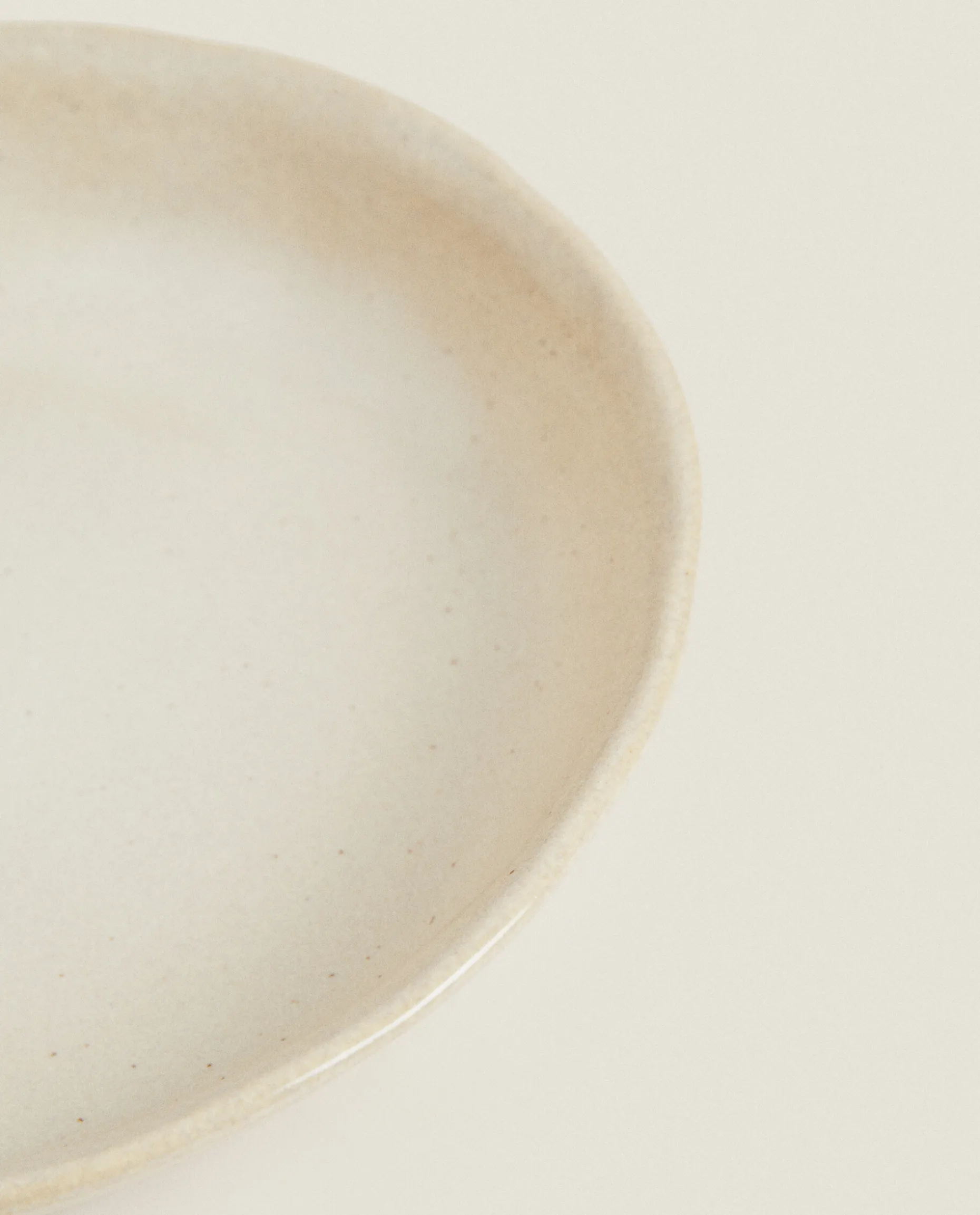 Speckled Stoneware Soup Plate