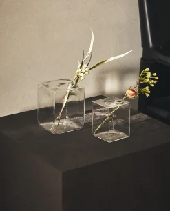 Square Glass Vase