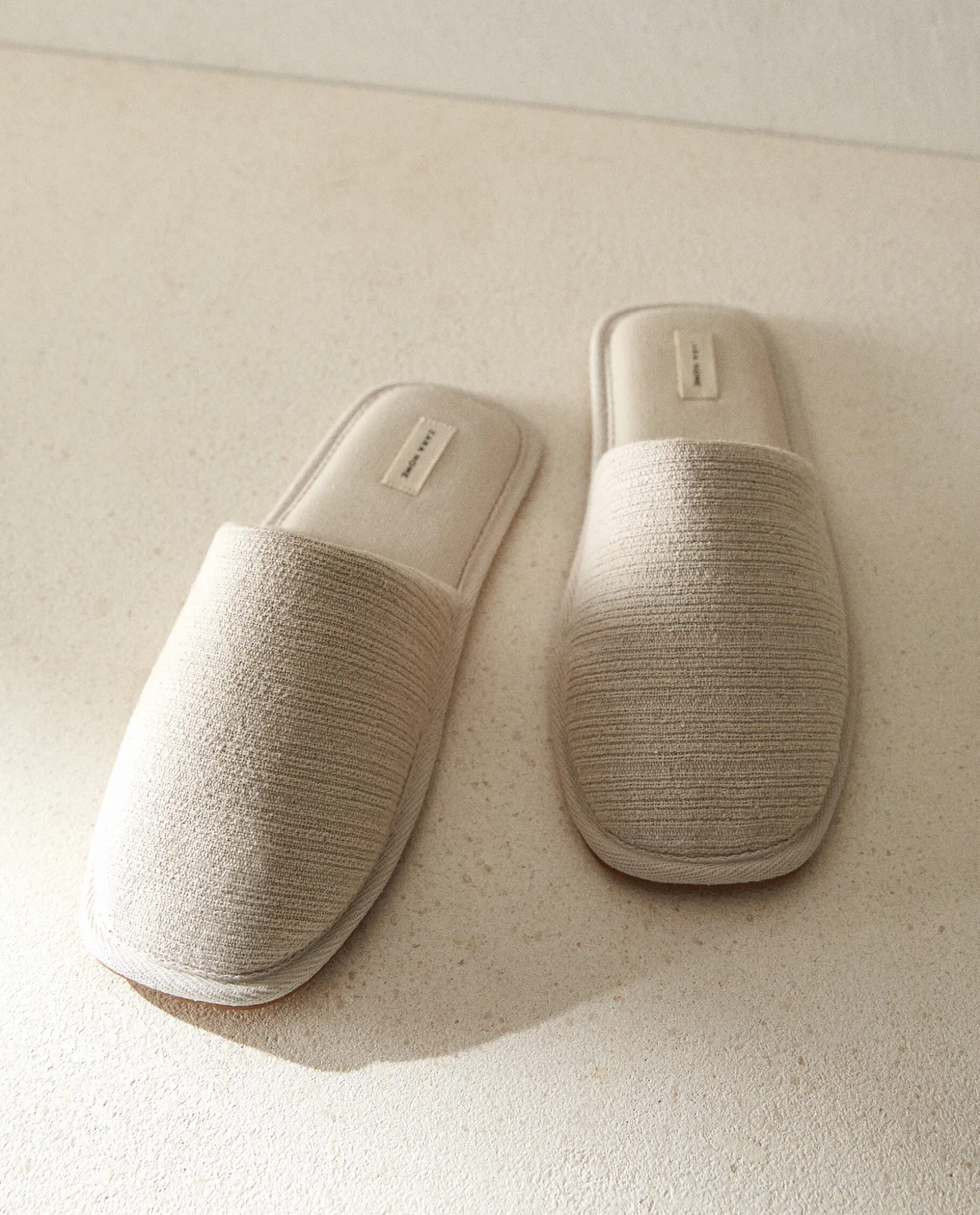 Square Toe Fabric Slippers