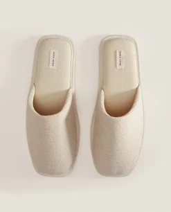 Square Toe Fabric Slippers