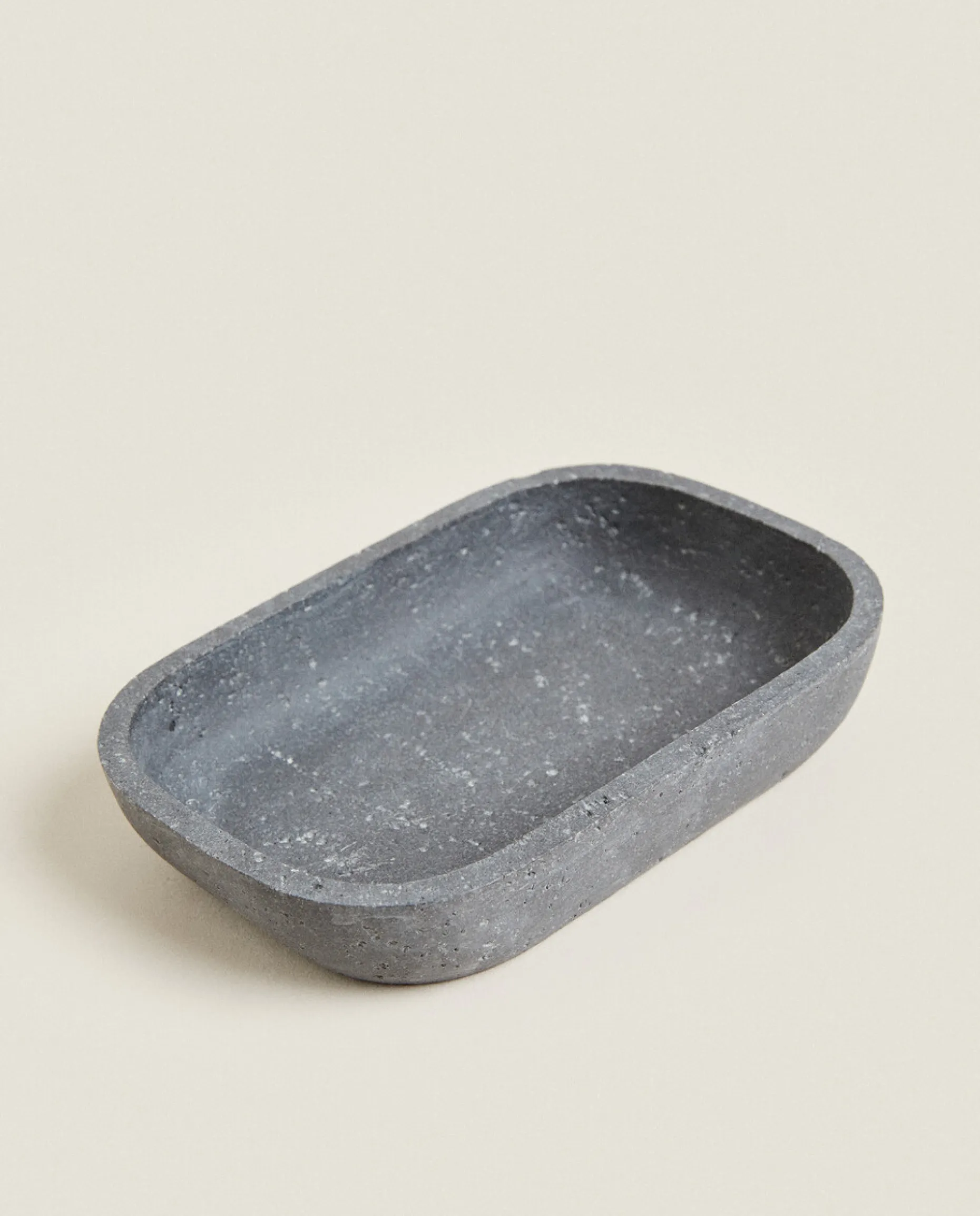 Stone Grey Resin Soap Dish