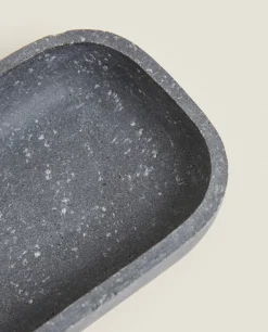 Stone Grey Resin Soap Dish