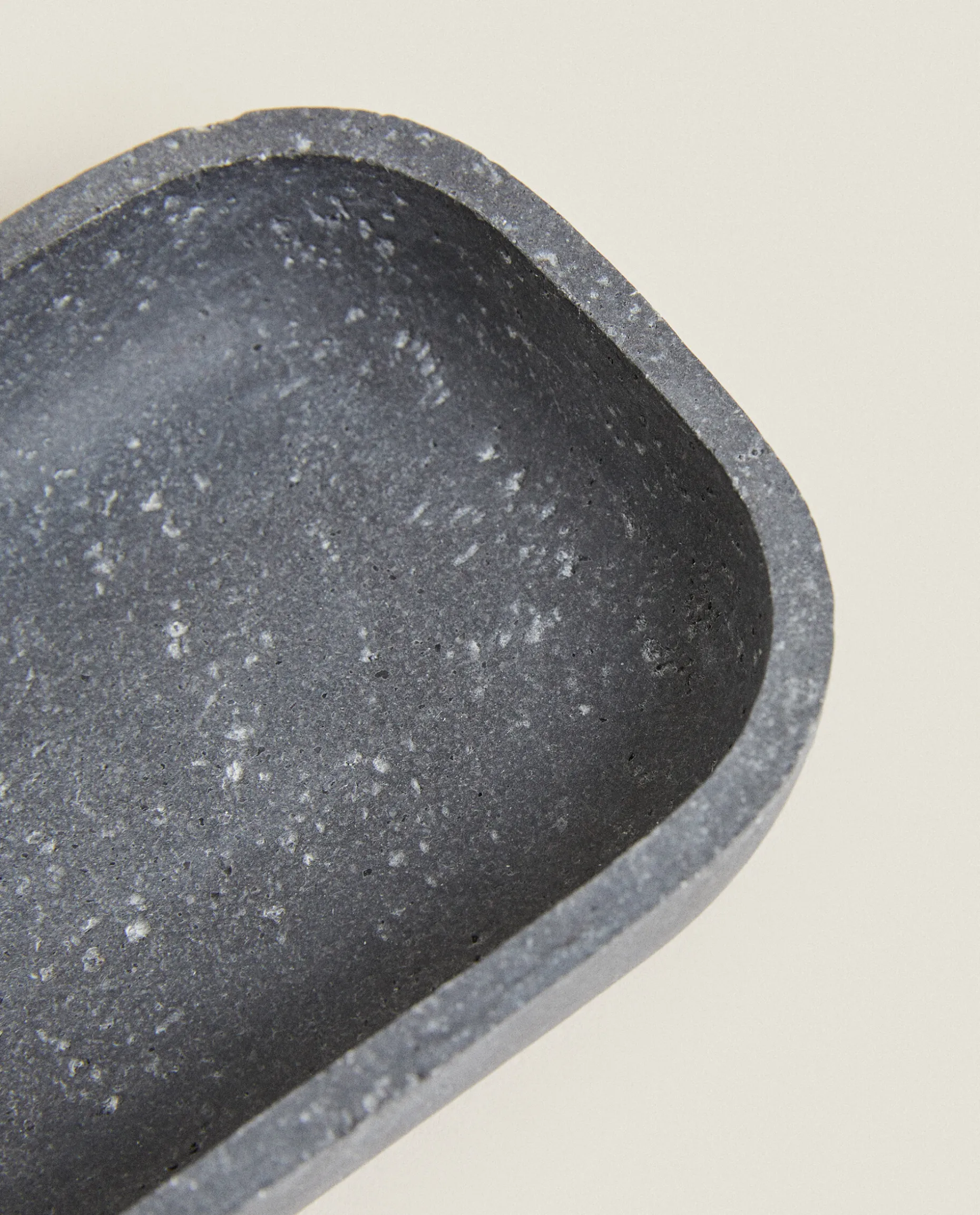 Stone Grey Resin Soap Dish