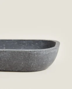Stone Grey Resin Soap Dish