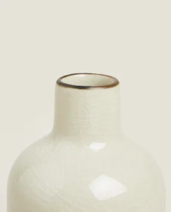 Stoneware Crackled Vase