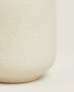 Stoneware Crackled Vase
