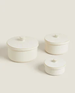 Stoneware Jar With Lid