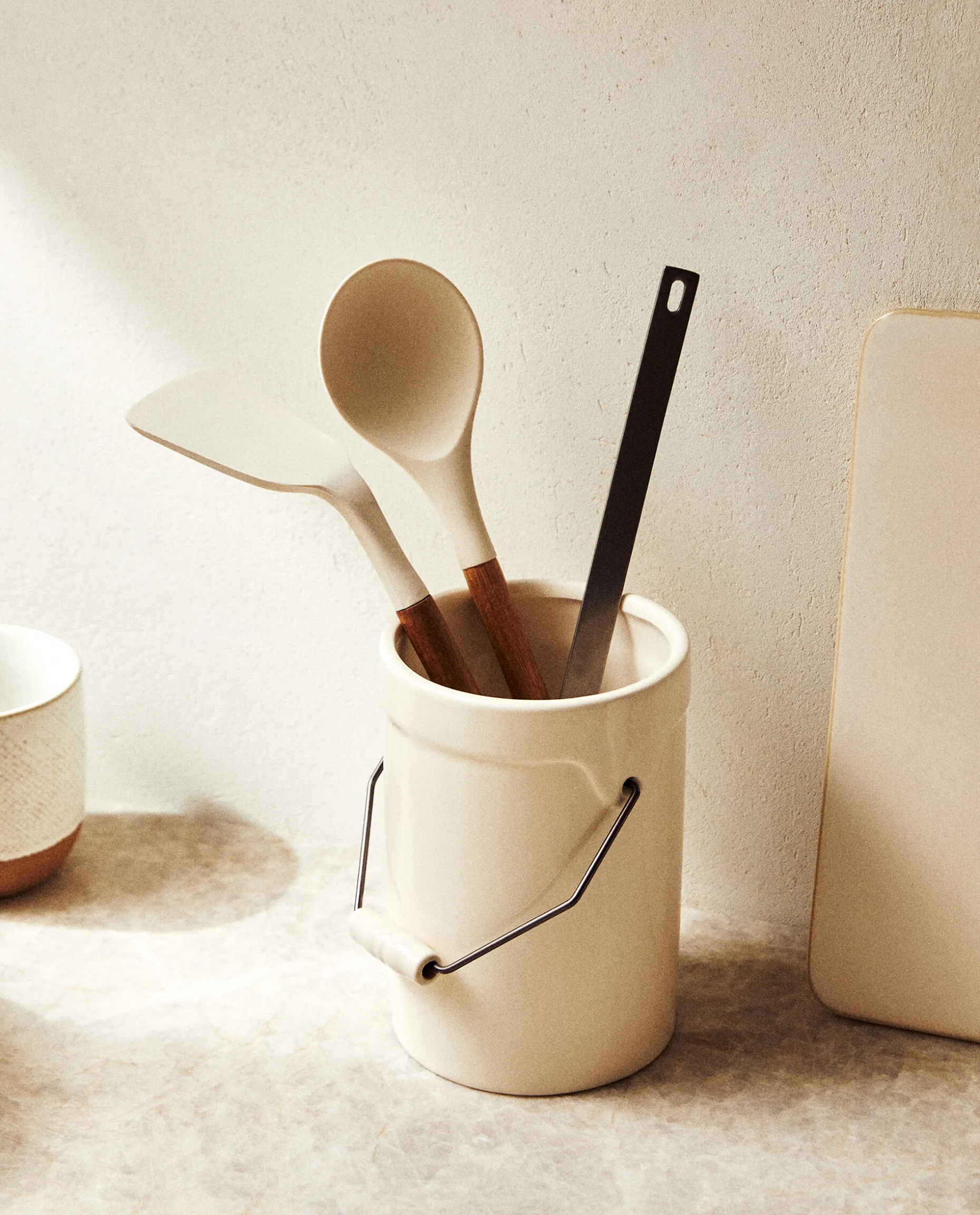 Stoneware Utensil Holder