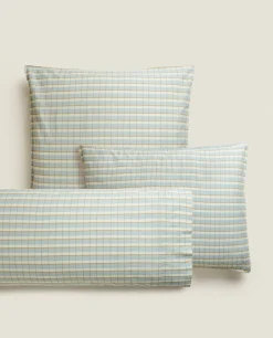 Striped Cotton Pillowcase