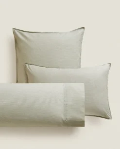 Striped Cotton Pillowcase
