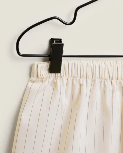 Striped Cotton Shorts