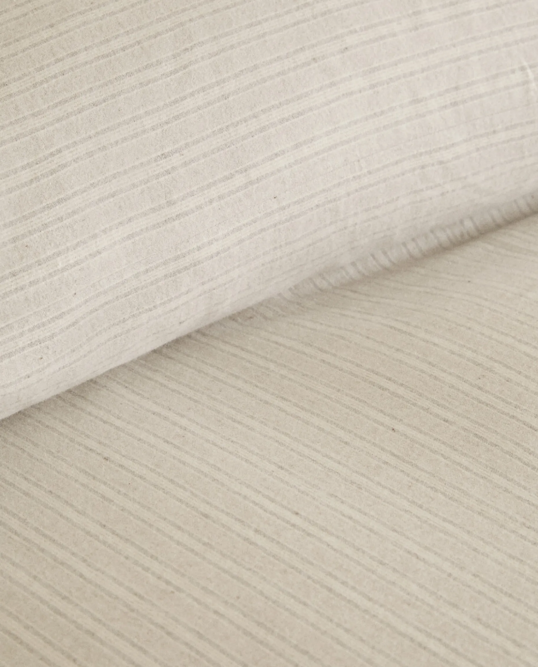 Striped Flannel Duvet Cover