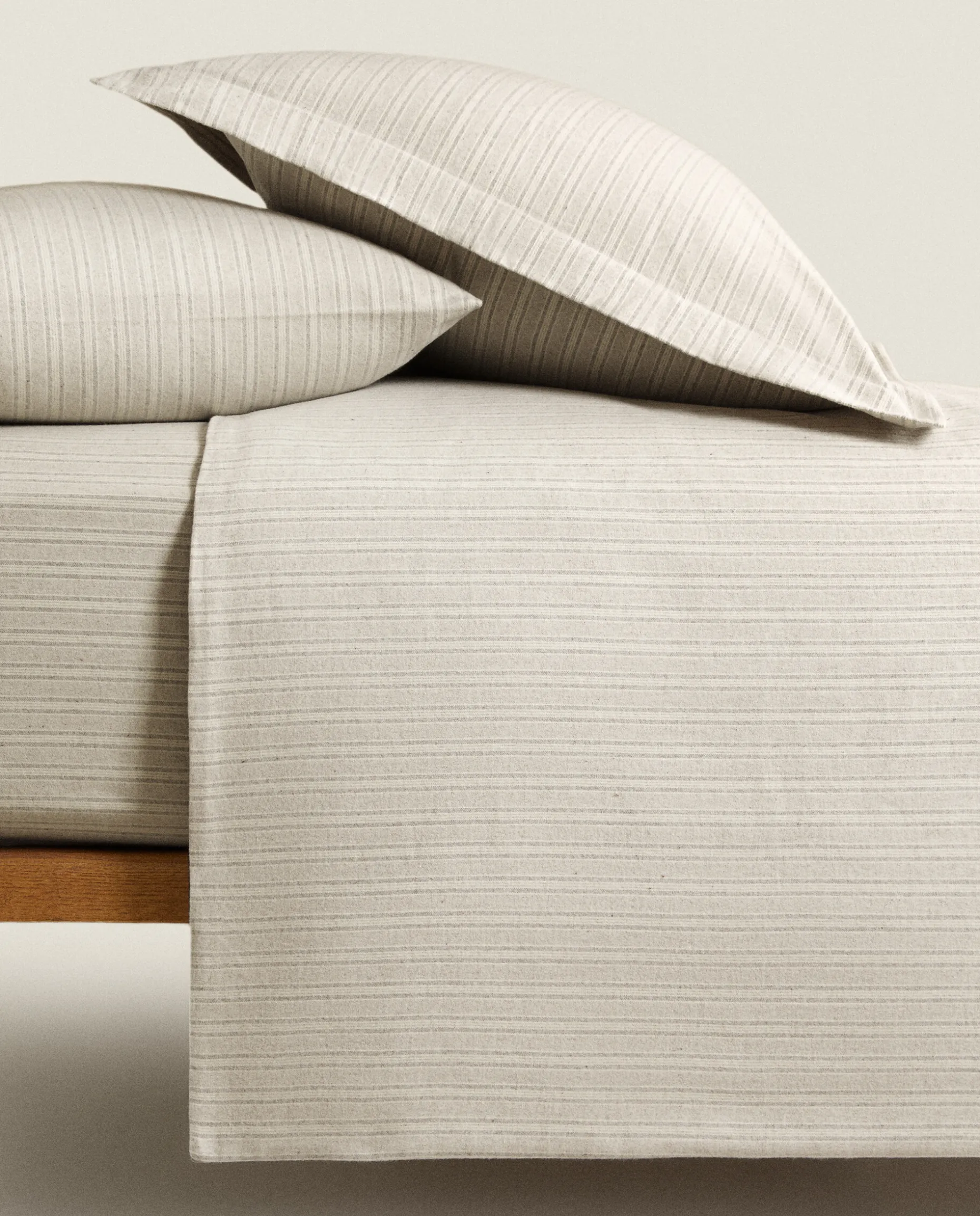 Striped Flannel Duvet Cover