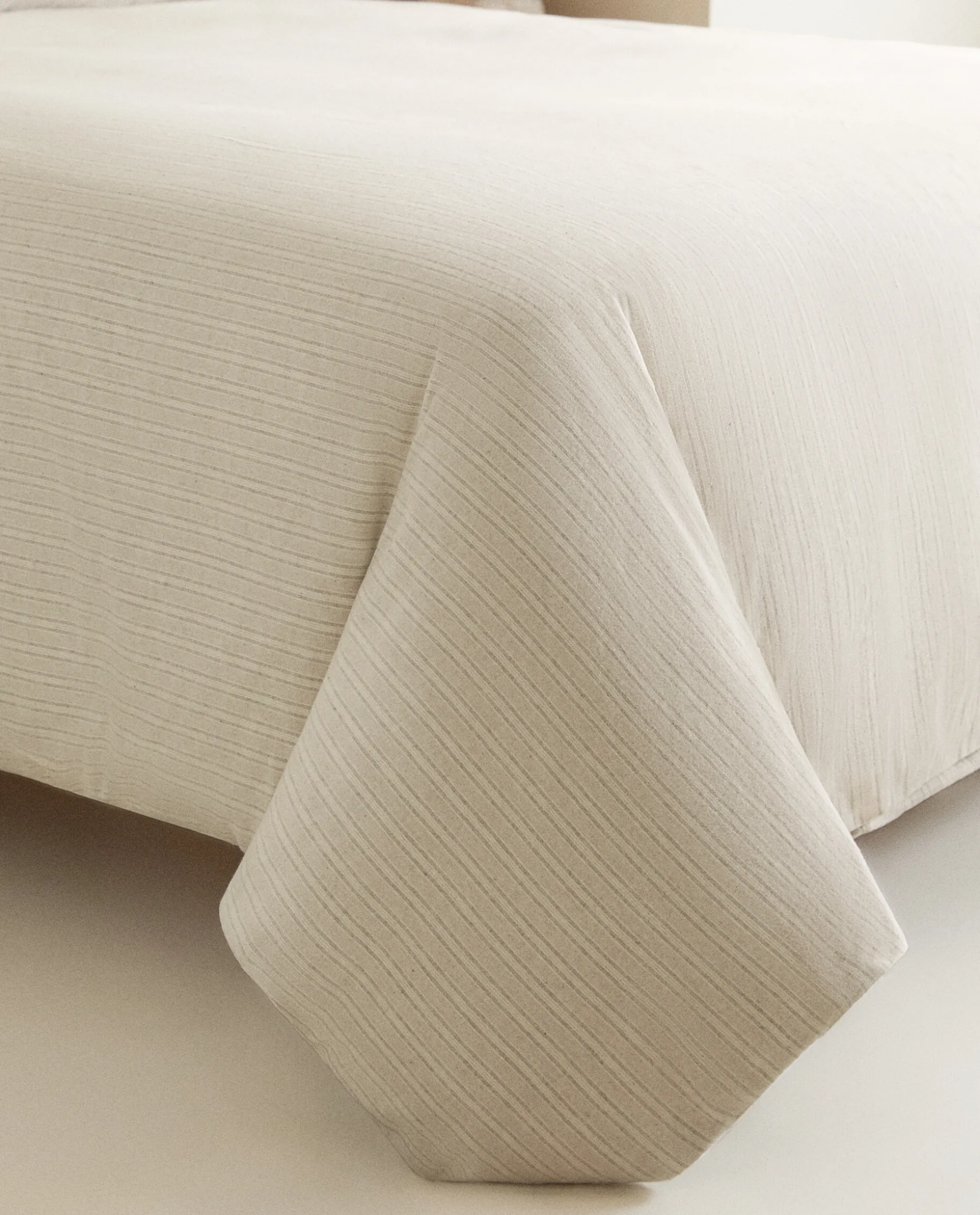 Striped Flannel Duvet Cover