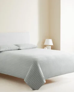 Striped Flannel Duvet Cover